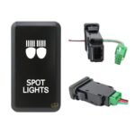 Toyota Push Switch Spot Light 40x20mm (Blue) – main product image