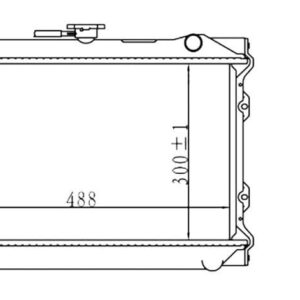 Nissan 1400 Radiator 71 09 (2 Core) Petrol/Diesel – main product image