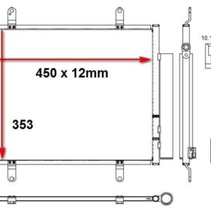 Suzuki Celerio A/C Condenser 15 (1.0) – main product image