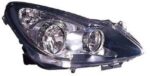 Opel Corsa D RHS Headlight 07 11 (Black) – main product image