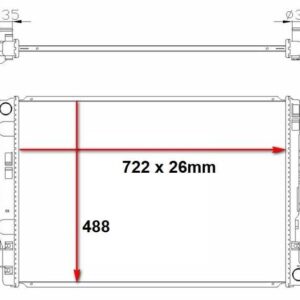 Nissan Navara Radiator 17 (2.5D) Manual – main product image