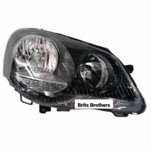 VW Polo Vivo RHS Headlight 2010 2014 (Black) (BB) – main product image