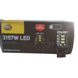 3157W Hella LED P27/7W Rev Wedge Bulb 12V White – main product image