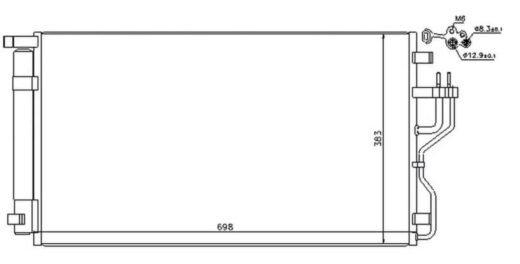 Bd5832_68A70A6A37064.Jpeg Kia Sportage / Hyundai ix35 Condenser 10 16 (2.0/2.4) – main product image