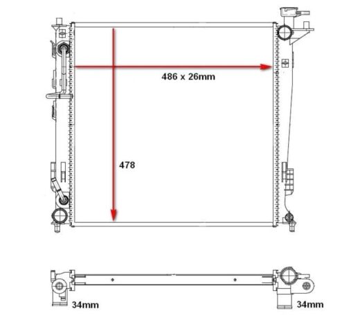 Bd9708_68A70A7E4A176.Jpeg Kia Sportage / Hyundai IX35 Radiator (2.0L Auto) 10 – main product image