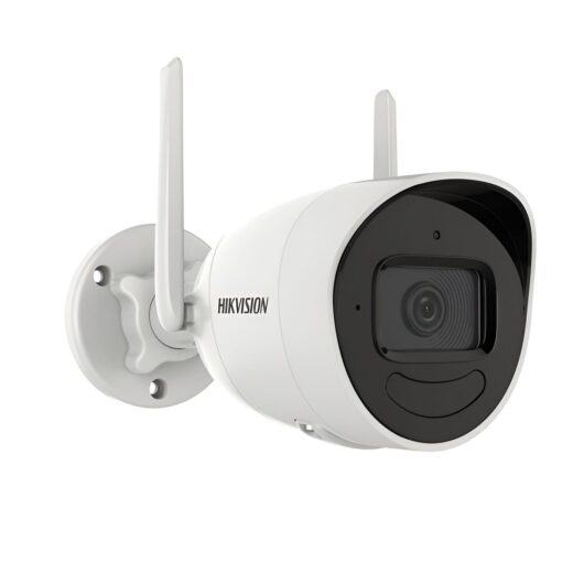 Hikvision Bullet Wireless Outdoor Security Camera, 4mm Lens, 4MP – side angle
