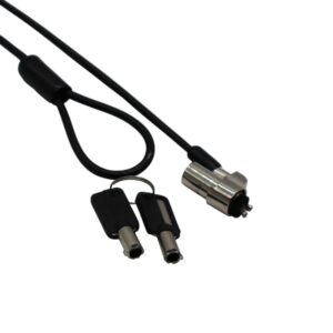 GIZZU 1.8m T Bar Laptop Cable Lock Master Key Compatible | Brits Brothers Parts