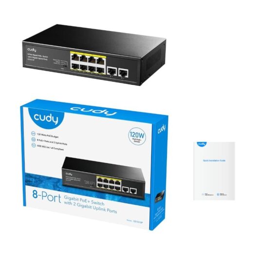 Cudy 8 Port Gigabit PoE+ Unmanaged Switch - image 5 | Brits Brothers Parts