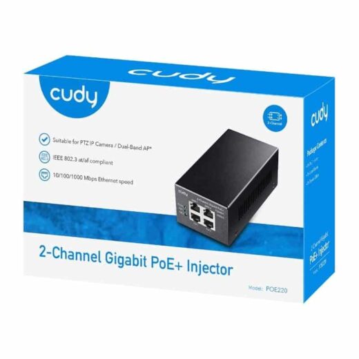 Cudy 2 Channel 30W Gigabit PoE+ Injector - image 5 | Brits Brothers Parts