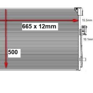 Nissan Navara A/C Condenser 17 20 (HQ) – main product image