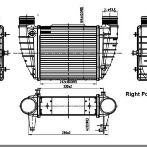 Audi A4 B7 RHS Intercooler 05 08 – main product image
