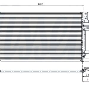 Ford Focus (1.6/1.8/2.0 D+P/2.5 ST) 05 12 / Mazda 3 (1.6/2.0/2.3/MPS) 04 09 A/C Condenser – main product image