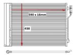 BMW 5 Series F10 A/C Condenser 10 14 (520i/528i) Auto – main product image