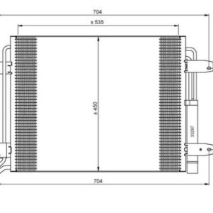 VW Tiguan Condenser (1.4 / 2.0T / 2.0D) 2008 2015 – main product image