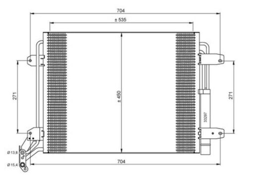 Pos_Bd11352.Jpeg VW Tiguan Condenser (1.4 / 2.0T / 2.0D) 2008 2015 – main product image
