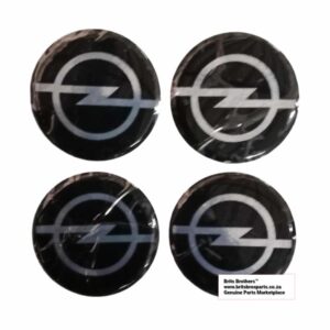 Opel Hot Wheel Sticker Set 45mm Blk (4Pc)