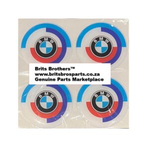 BMW M-Sport Hot Wheel Sticker Set 60mm (4Pc)
