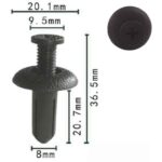 Universal Clip Push Type 20.1mm x 8mm x 36.5mm – main product image