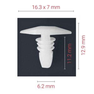 Weather Strip Clip 16.3mm x 6.2mm x 12.9mm – main product image
