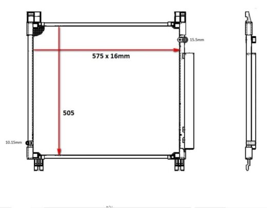 Pos_Bd12284.Jpeg Toyota Fortuner GD6 Condenser 16 (2.7L/2.4D/2.8D/4.0L) – main product image