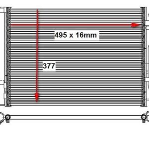 Hyundai i20 Condenser 11 (1.4/6. Dual Pad Fitting) – main product image