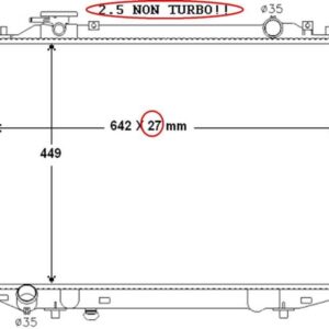 Ford Courier / Ranger / Mazda B Series 94 04 (1.8 / 2.2 / 2.5) Manual Radiator – main product image