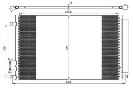 Pos_Bd13226.Jpeg Fiat 500 A/C Condenser 08 – main product image