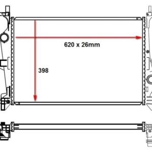 Fiat 500X / Jeep Renegade Radiator 15 – main product image