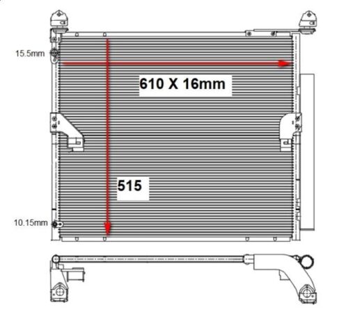 Pos_Bd13439.Jpeg Toyota Landcruiser Prado A/C Condenser 09 21 (2.8 / 3.0) – main product image