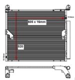 Toyota Landcruiser Prado A/C Condenser 03 21 (2.8 / 3.0 / 4.0) – main product image
