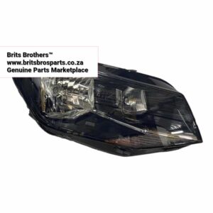 VW Caddy RHS Headlight 2016 (Black, With Motor) – main product image