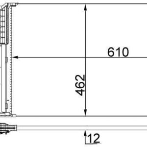 Mercedes Benz W117/W176/W246/W156 Condenser 13 19 CLA (180/220D) – main product image