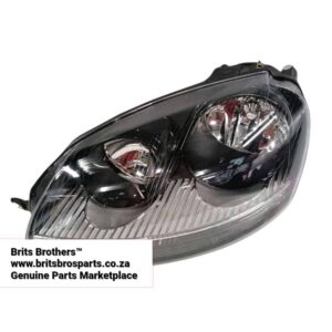 VW Golf 5 Gti / Jetta 5 LHS Normal Headlight (Black) – main product image