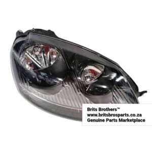 VW Golf 5 Gti / Jetta 5 RHS Normal Headlight (Black) – main product image