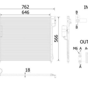 Nissan Navara / NP300 / Pathfinder Condenser 05 14 (2.5D) – main product image