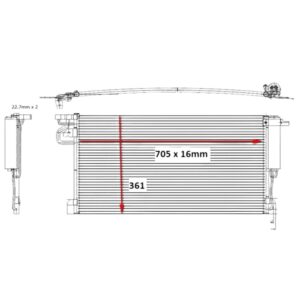 Ford Kuga Condenser (Focus / 1.5/2.0TDCi Ecoboost) – main product image