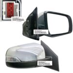 Mazda BT 50 RHS Side Mirror 12 21 (Elec. W/Indic & Chrome) – main product image