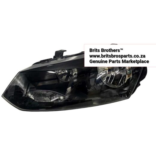 Xr:d:daf-7Sconku:619,J:8952451806204134260,T:24031412 VW Polo 6 LHS Headlight 14 (DBL Beam, Blk) HQ – main product image