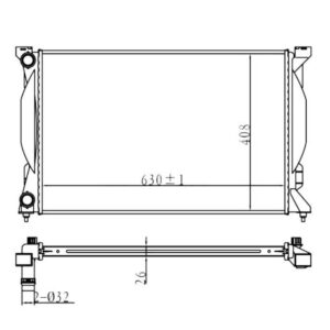 Audi A4 Radiator 95 (Manual) – main product image