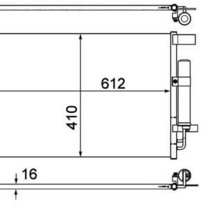 Mitsubishi ASX Condenser 11 (2.0l / Lancer / Outlander) – main product image