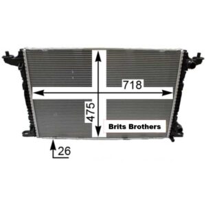 Audi Q5 / Audi A4 B9 / Audi Q7 / Audi A5 Radiator 15 23 (2.0T / 2.0L Diesel) – main product image