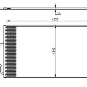 Mini Cooper Clubman / Countryman / Paceman / Roadster A/C Condenser 08 16 (1.2/1.5/1.6) – main product image