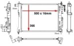 Kia Rio/Pegas Radiator 20 (1.4L,A/T + Man) – main product image