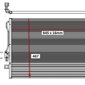 Dodge Journey A/C Condenser 2008 2014 – (2.0/2.4/2.7/3.6) – main product image