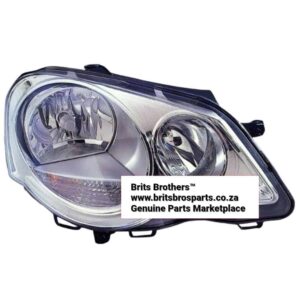 VW Polo Bujwa RHS Headlight 2005 (Chrome) (TYC) – main product image
