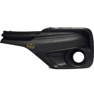 Toyota Etios Sprint LHS Fog Cover 17 (W/Hole, Matt Black) – main product image