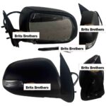 Toyota Hilux / Fortuner D4D RHS Side Mirror 2011 2015 (Electric, With Indicator, Auto Fold, Black) – main product imag