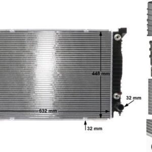 Audi A4 B6 Radiator (Quattro 3.0,3.2FSI) A/T 00 07 – main product image