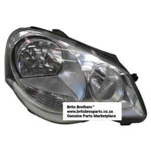 VW Polo Bujwa RHS Headlight 2005 (Chrome, 6 Pin) (BB) – main product image