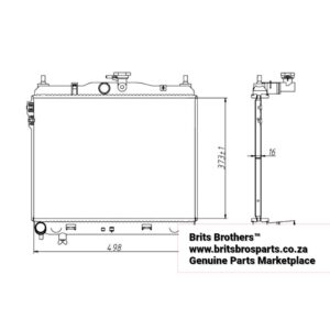 Hyundai Getz Radiator 1.4 / 1.6 Manual 2002 – main product image